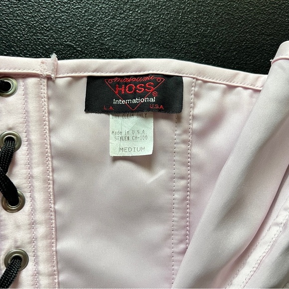 Vintage Y2K Hoss International Corset Top Size Medium-Mesh Velvet Bustier - Picture 16 of 16